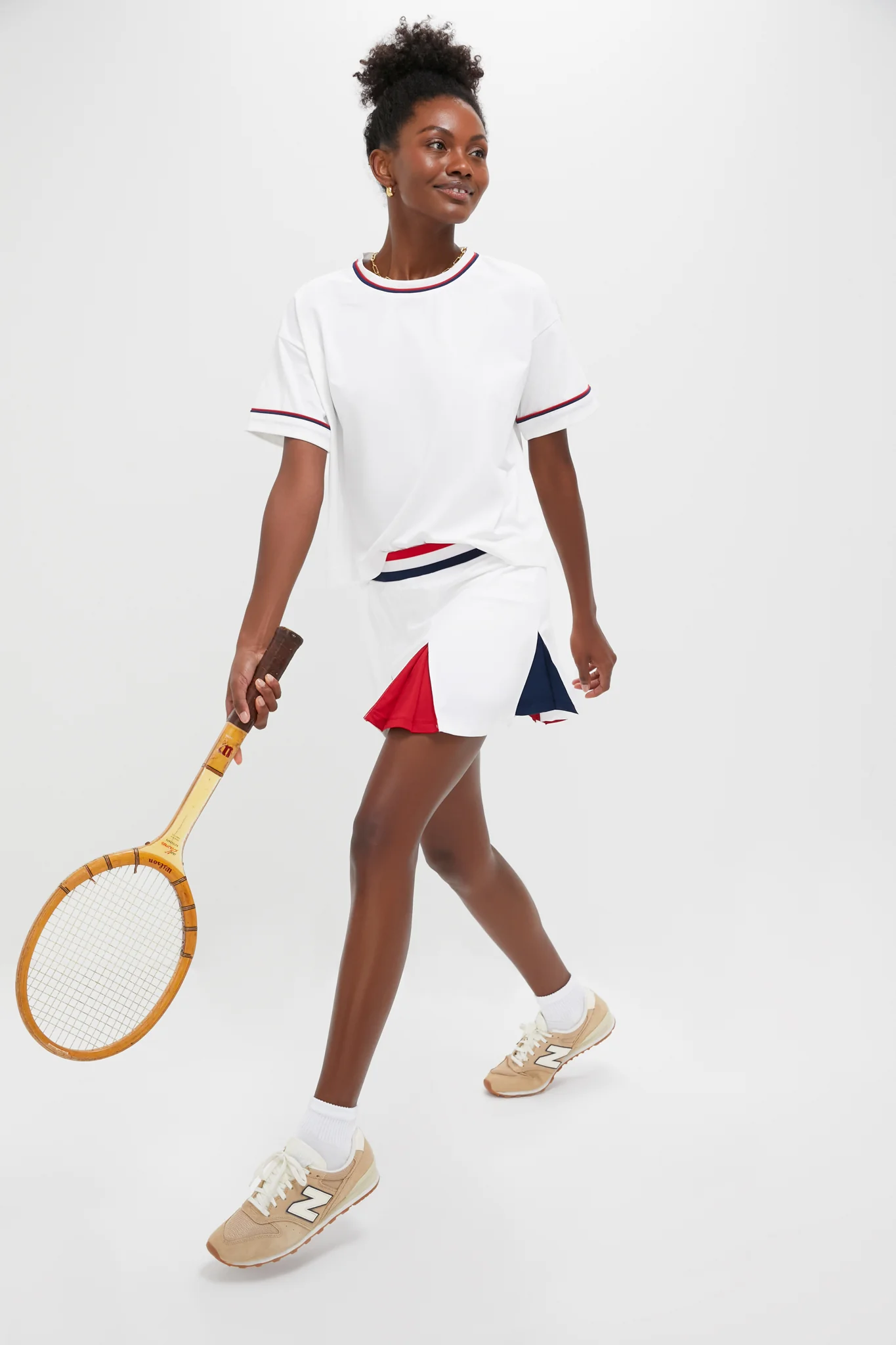 Americana 14 Inch Performance Stretch Woven Carly Tennis Skirt - Image 3