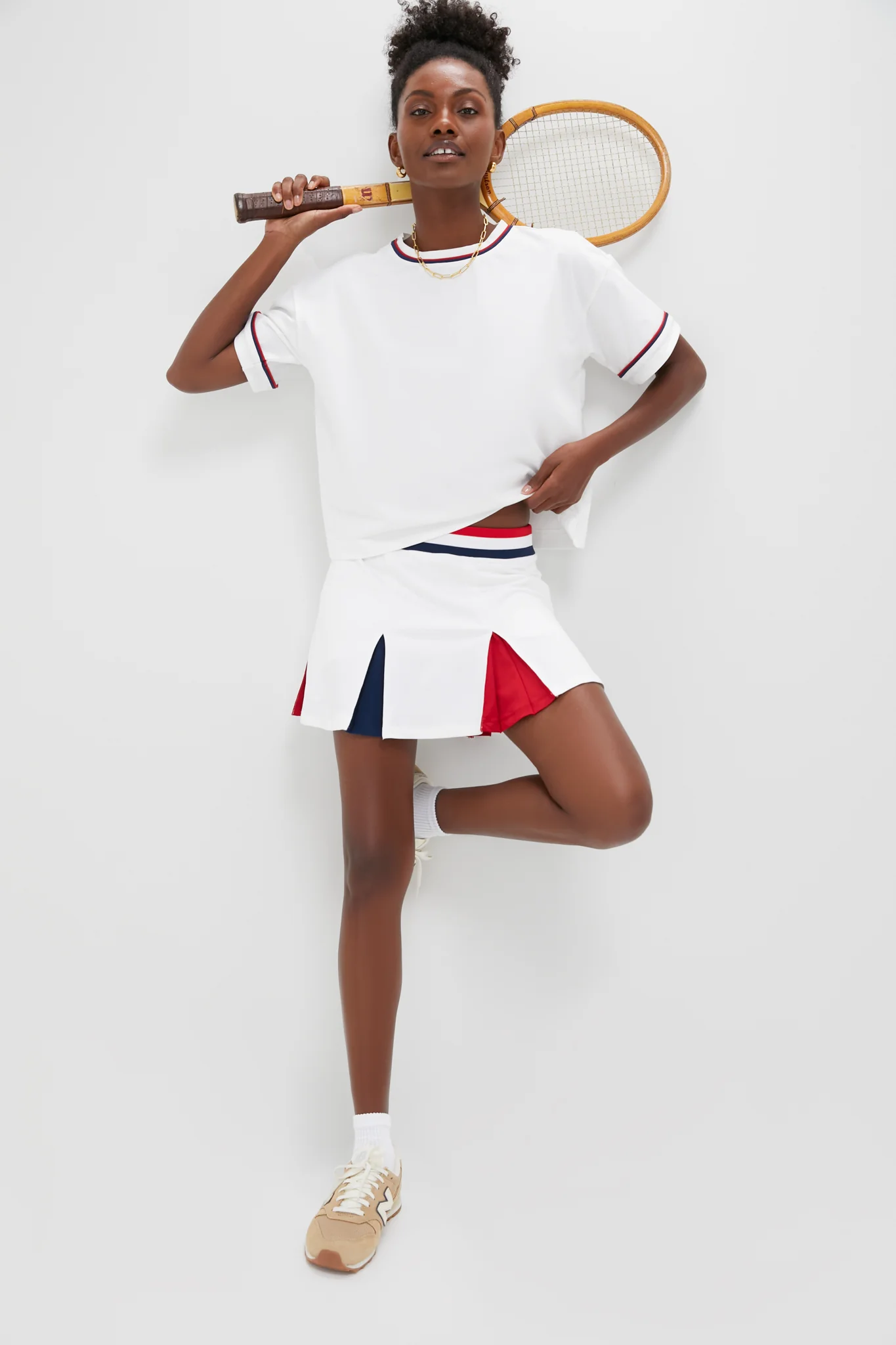 Americana 14 Inch Performance Stretch Woven Carly Tennis Skirt - Image 4