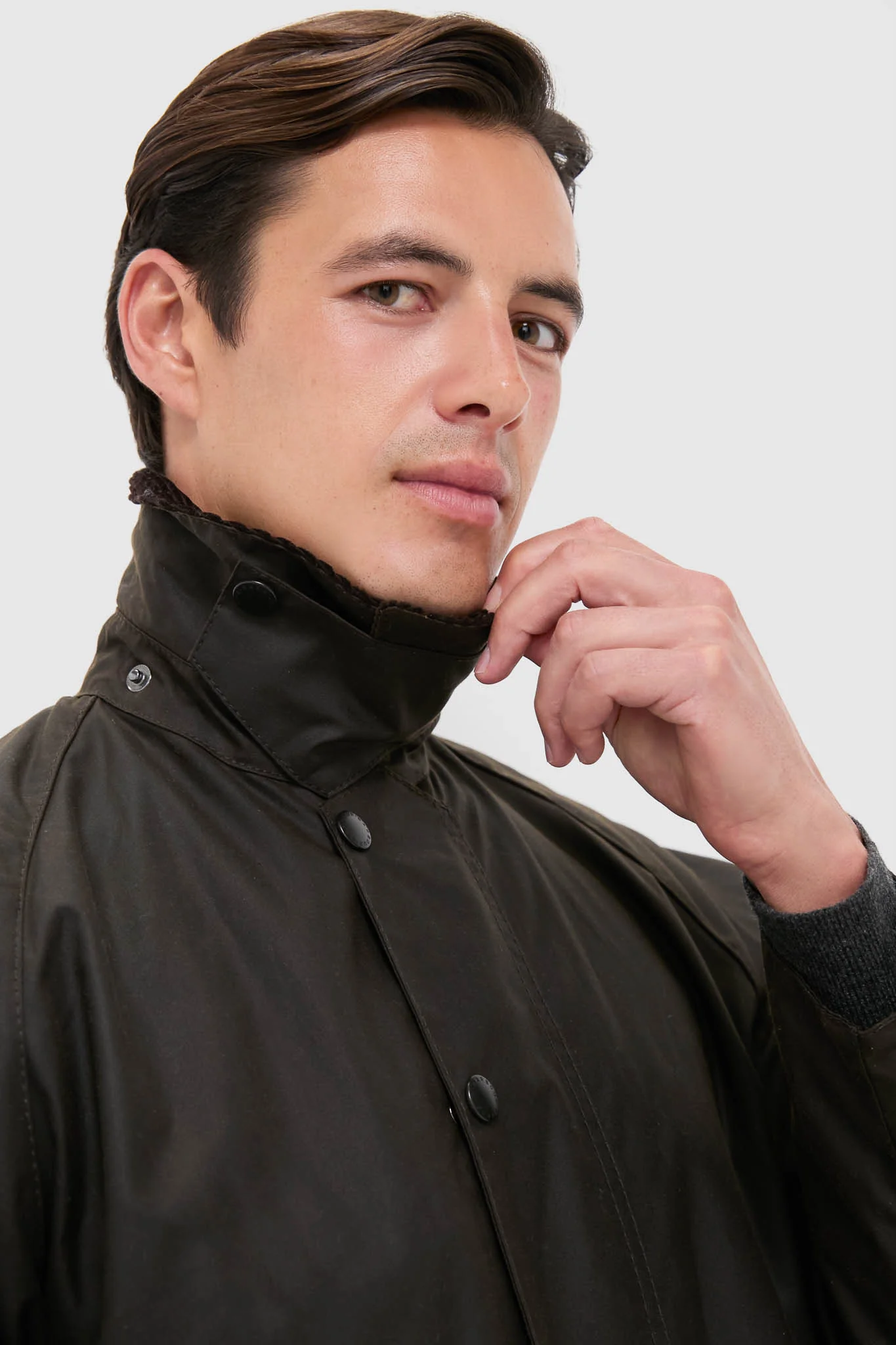 Men's Olive Beaufort Wax Jacket - Image 7