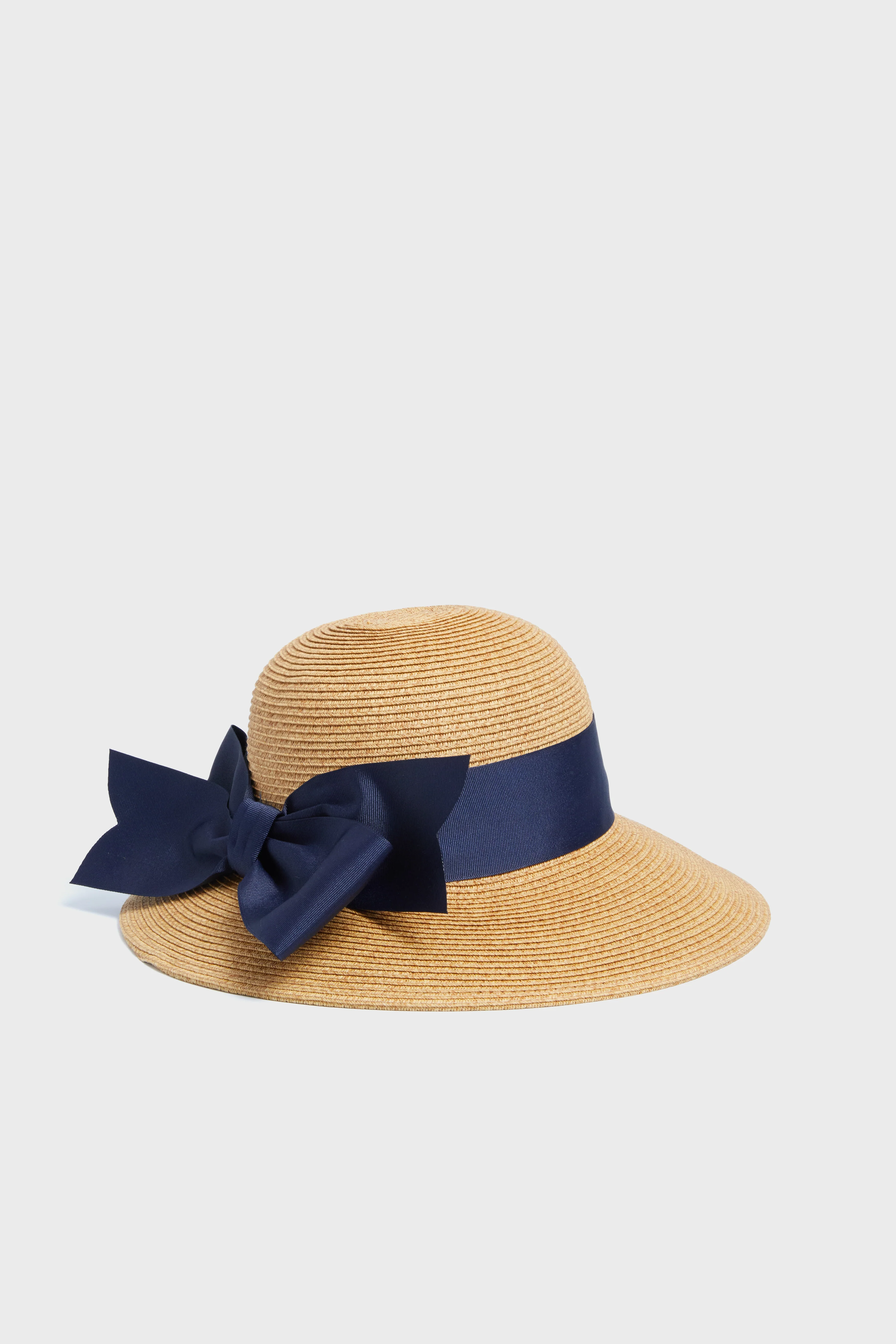 Exclusive Navy Packable Wide Bow Sunhat - Image 4