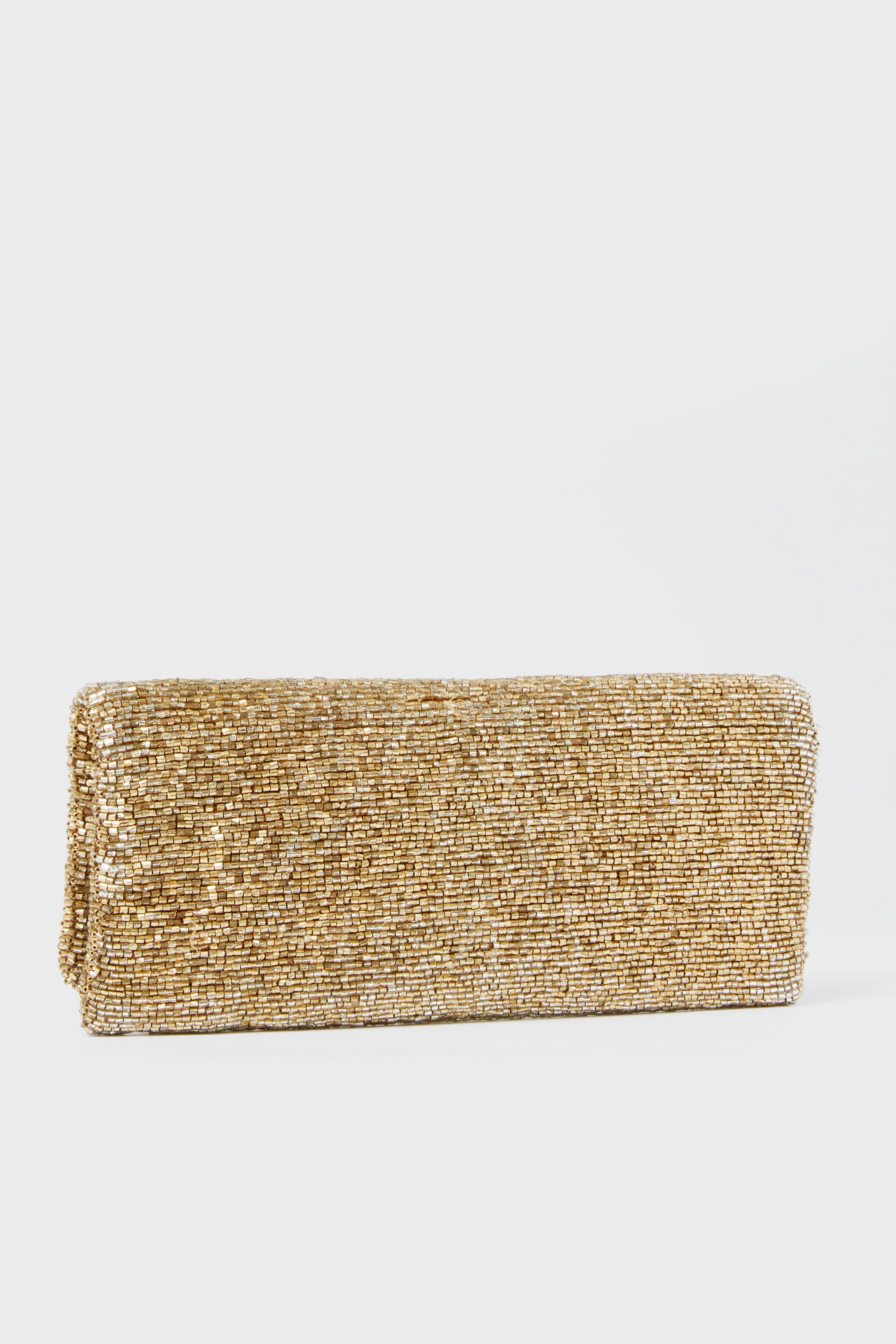 Gold Beaded Clutch - Image 4