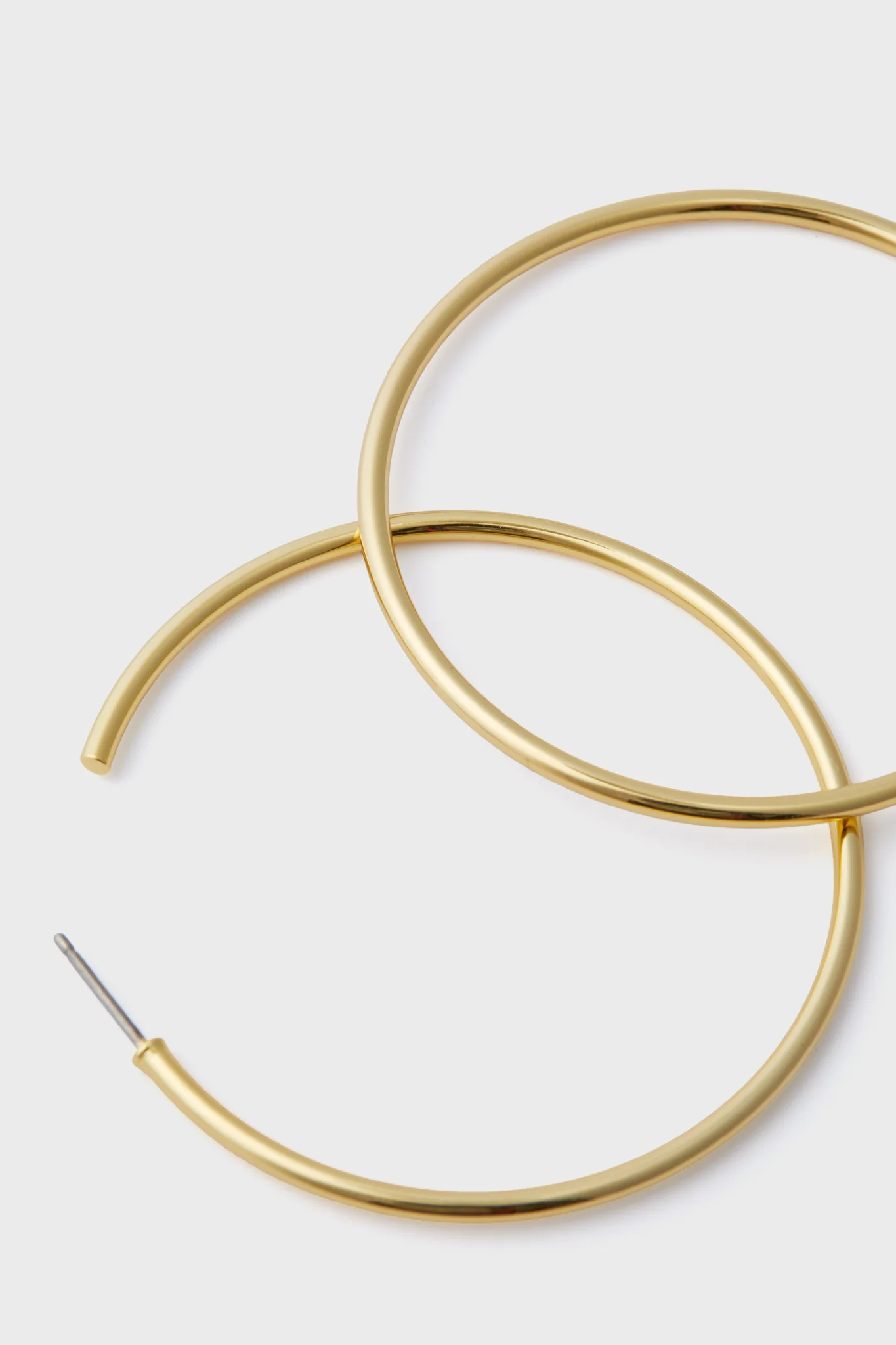 Gold Large Hoop Earrings - Image 3