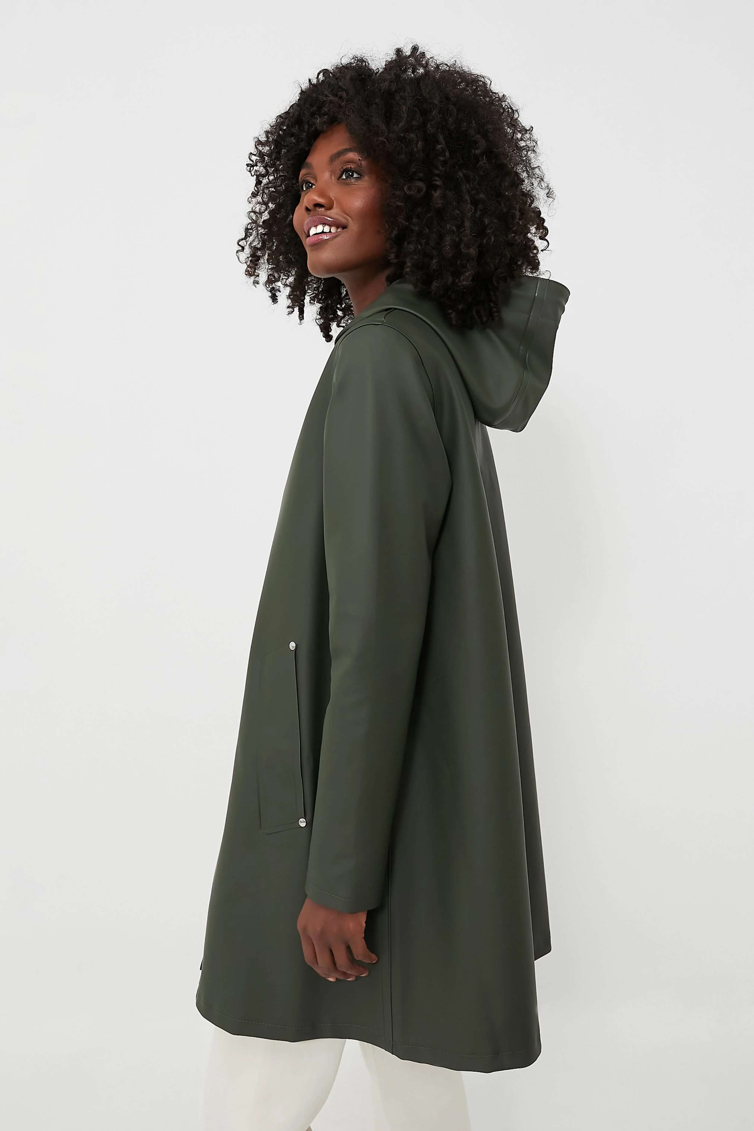 Green Mosebacke Raincoat - Image 3