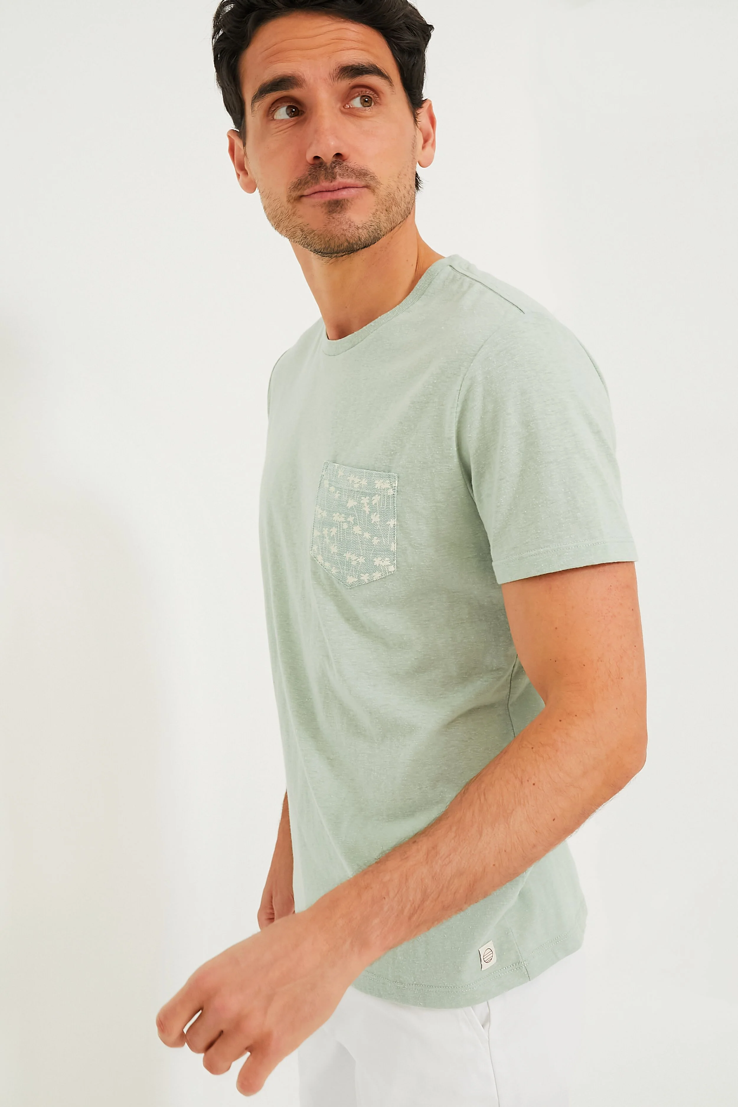 Iceberg Green Signature Pocket Tee - Image 3