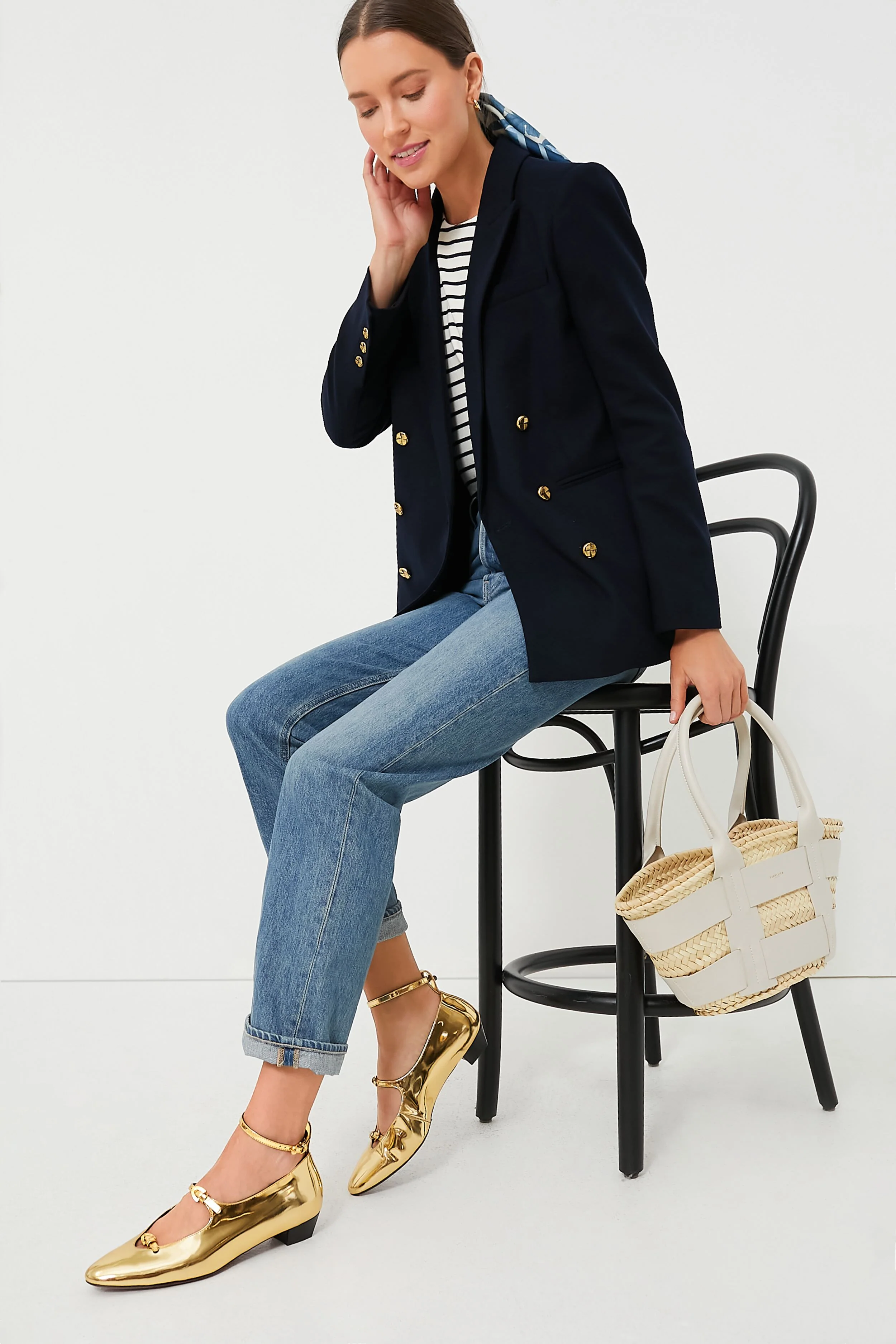 Navy Diana Blazer - Image 6