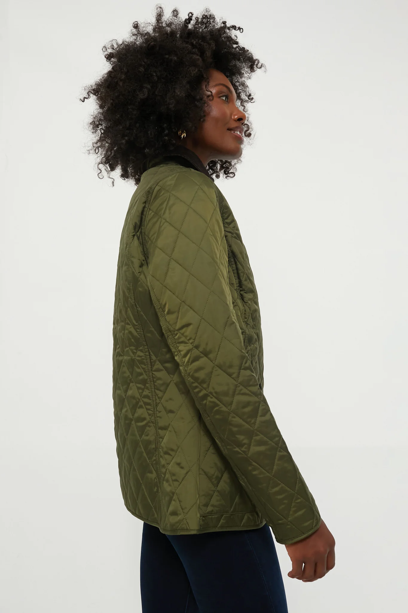 Olive Annandale Quilted Jacket - Image 3