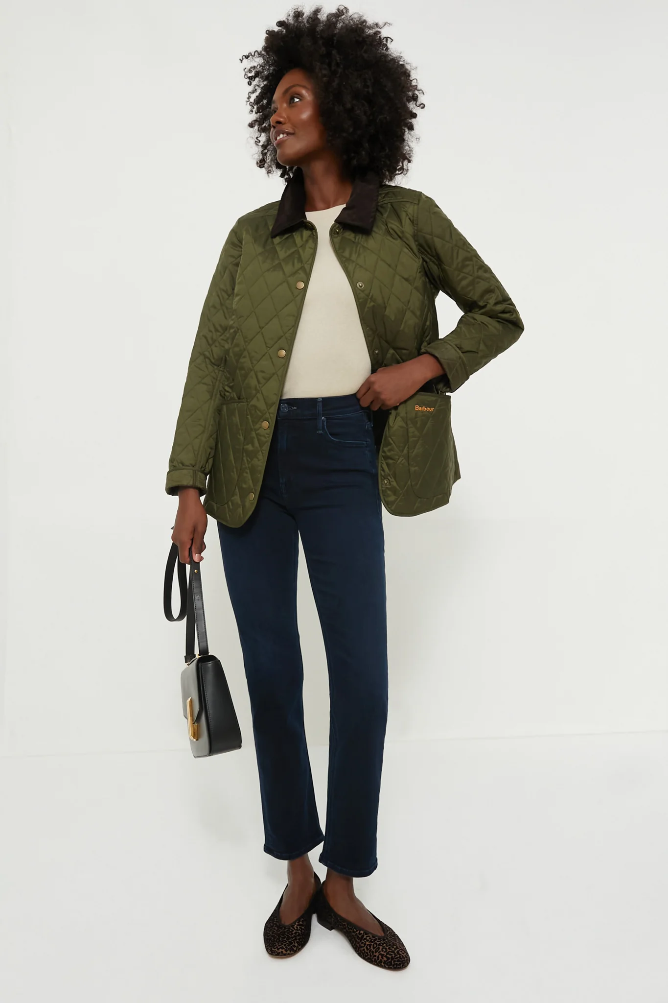 Olive Annandale Quilted Jacket - Image 6