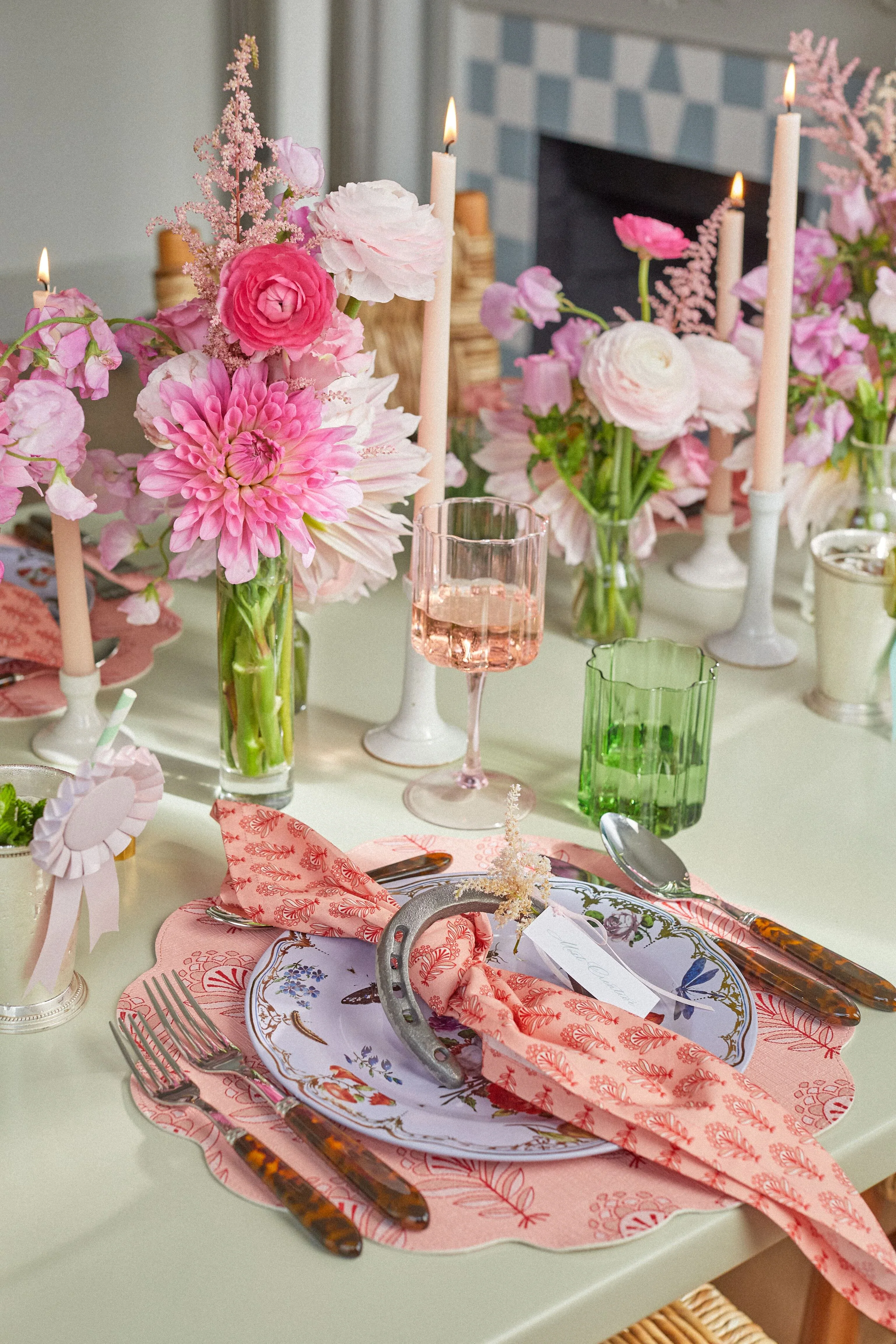 Pink Butterfly Tin Plate - Image 3