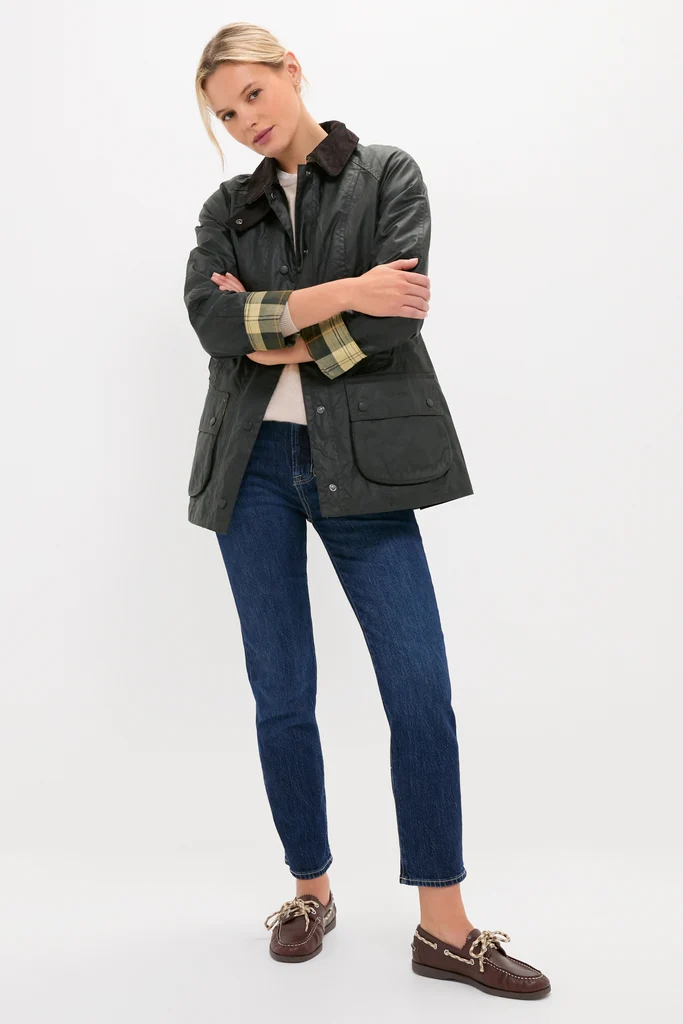 Sage Beadnell Wax Jacket - Image 5