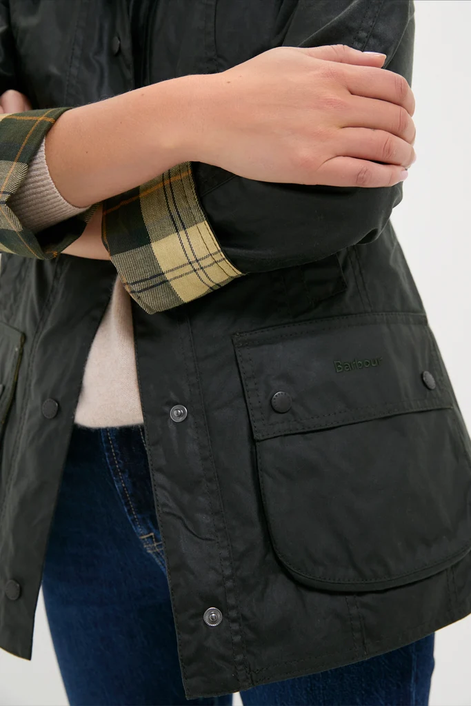 Sage Beadnell Wax Jacket - Image 6