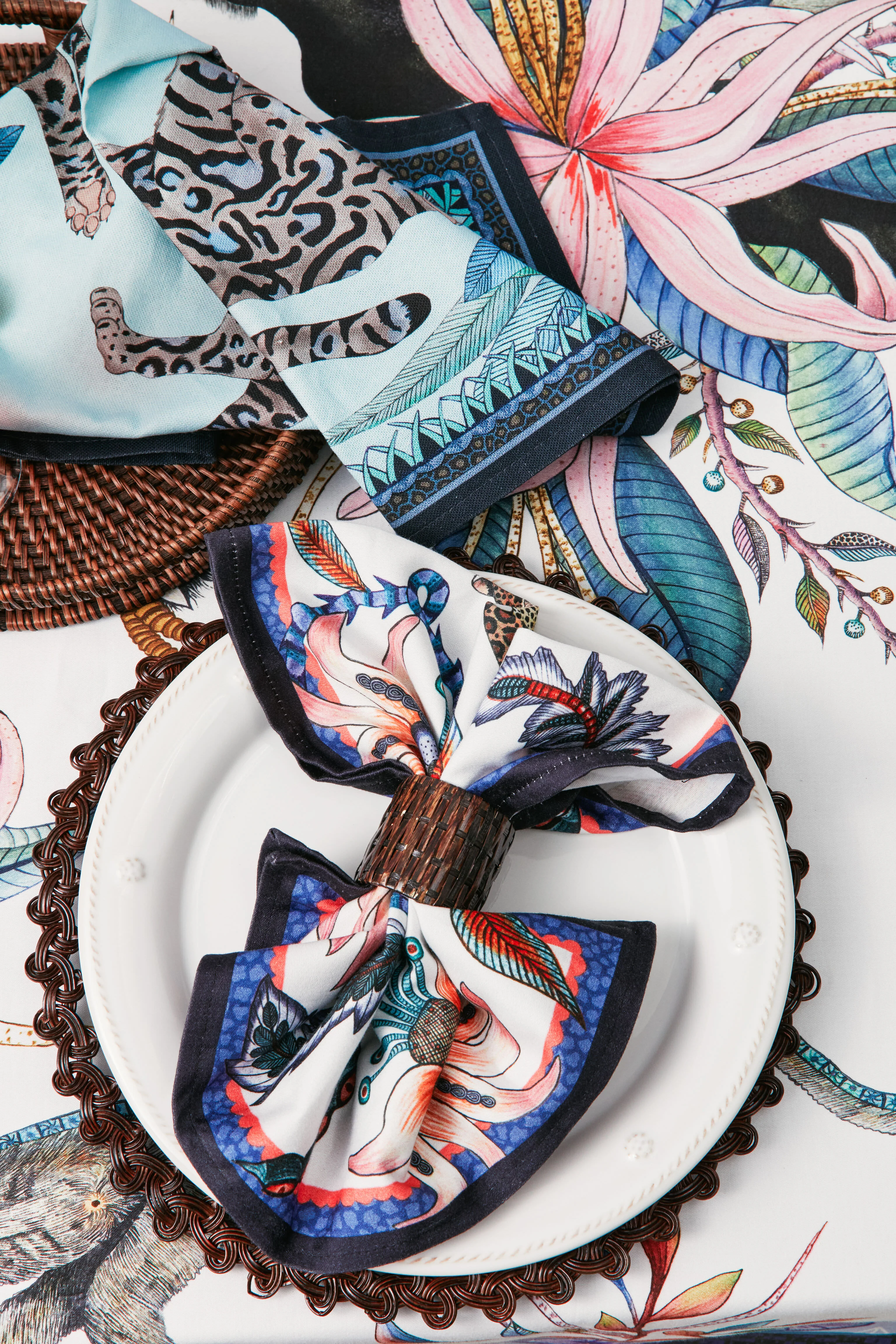 Tanzanite Cheetah Kings Tea Towel - Image 3