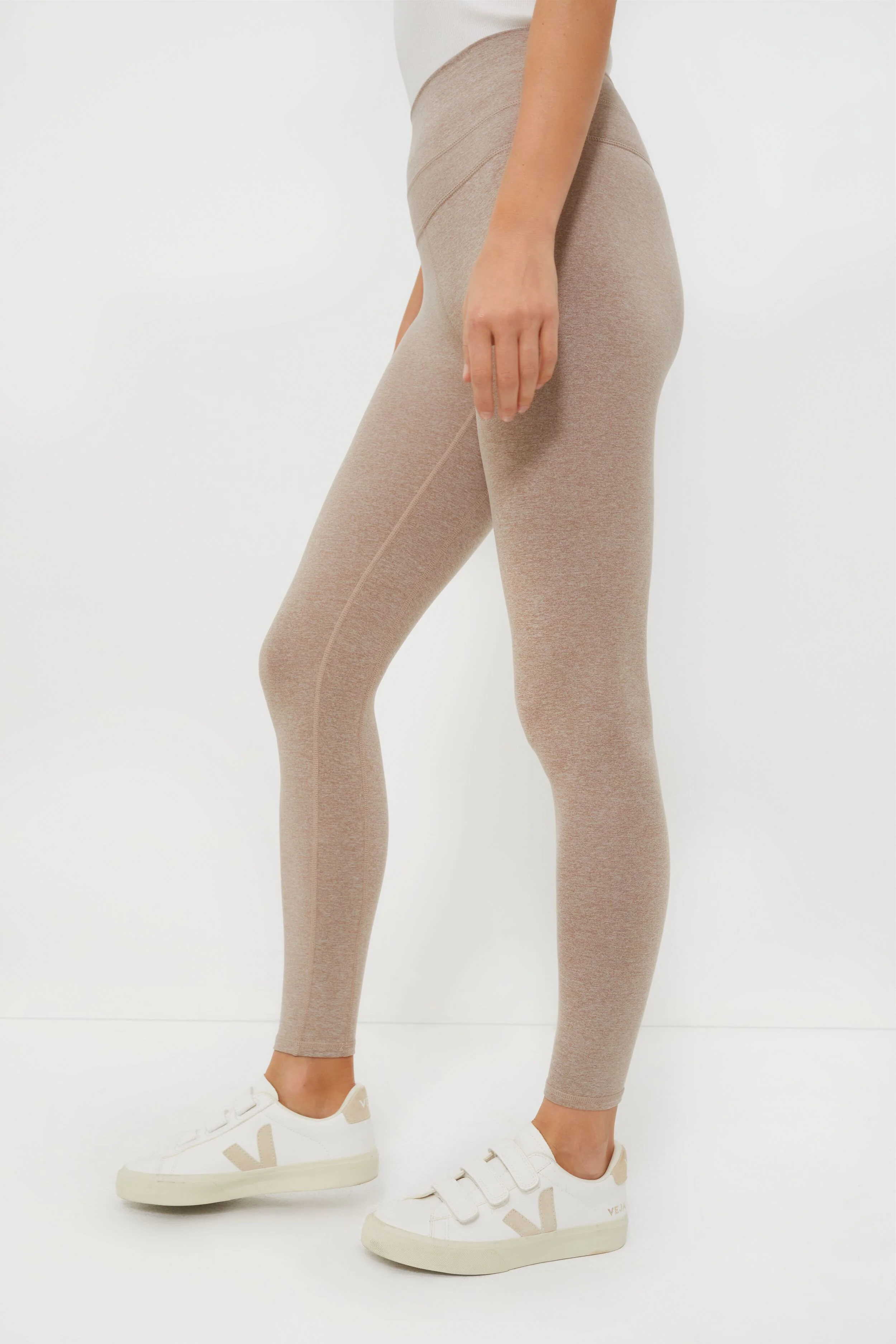 Taupe Marl Always Warm Base Layer Legging - Image 3