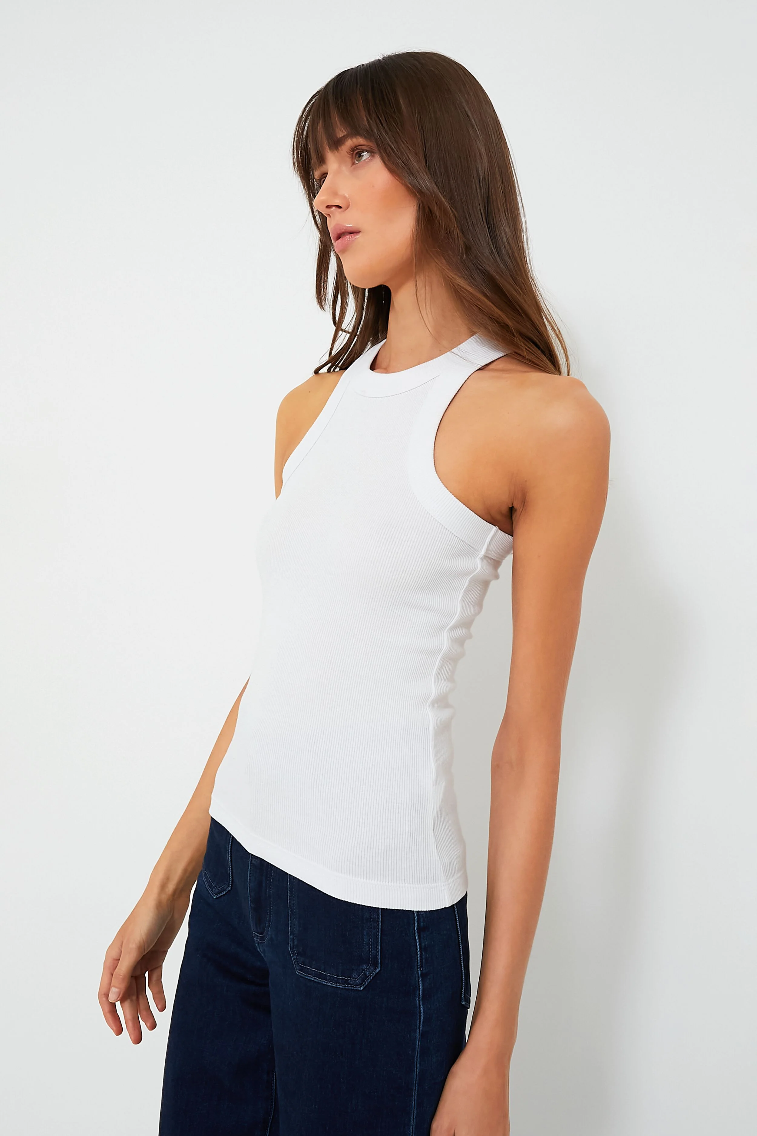 White Lily Rib Tank - Image 3