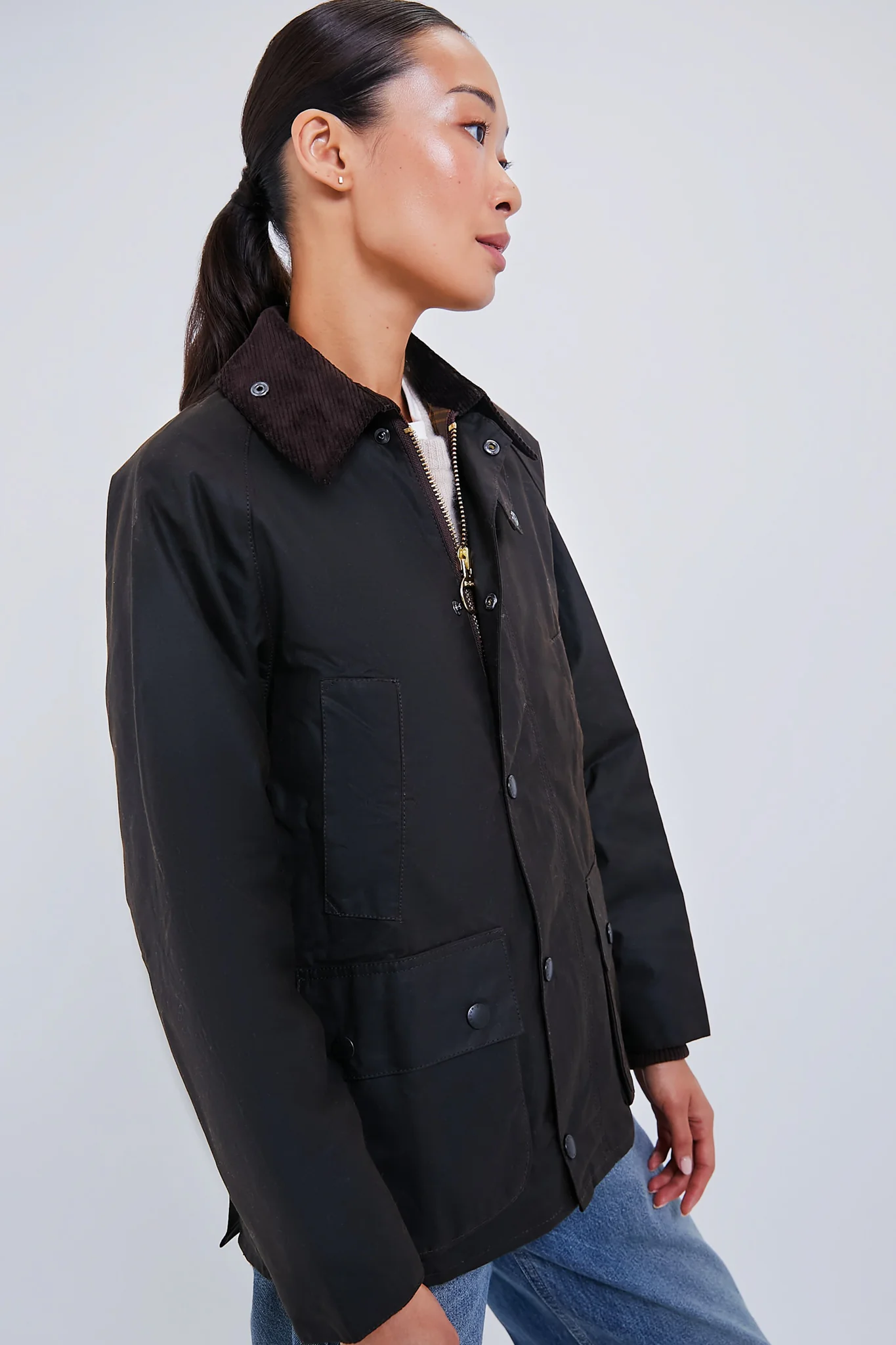 Womens Classic Bedale Wax Jacket - Image 3
